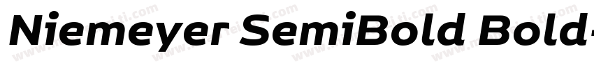 Niemeyer SemiBold Bold字体转换